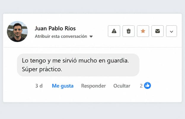 Reseña visual de un usuario de la guía